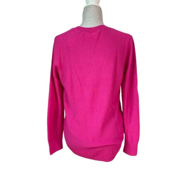 GAP Bella Crewneck Sweater in Standout Pink in SIZE MEDIUM NWT - Picture 6 of 10